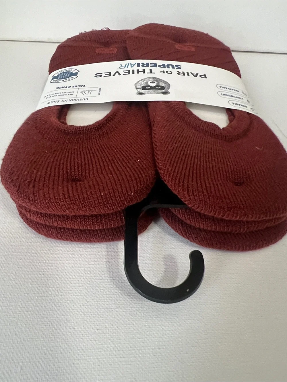 NWT Pair of Thieves Superiair Cushion No-Show Socks- 6 pack